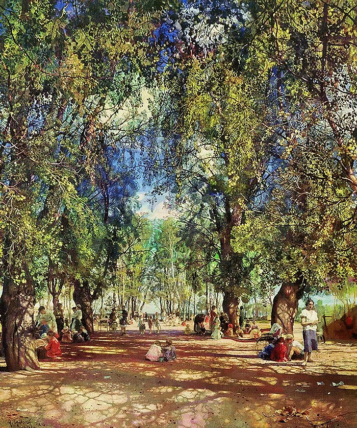 alley in a park